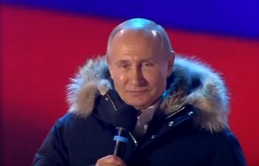 После обработки 99 процентов протоколов Путин набирает 76,65 процента голосов