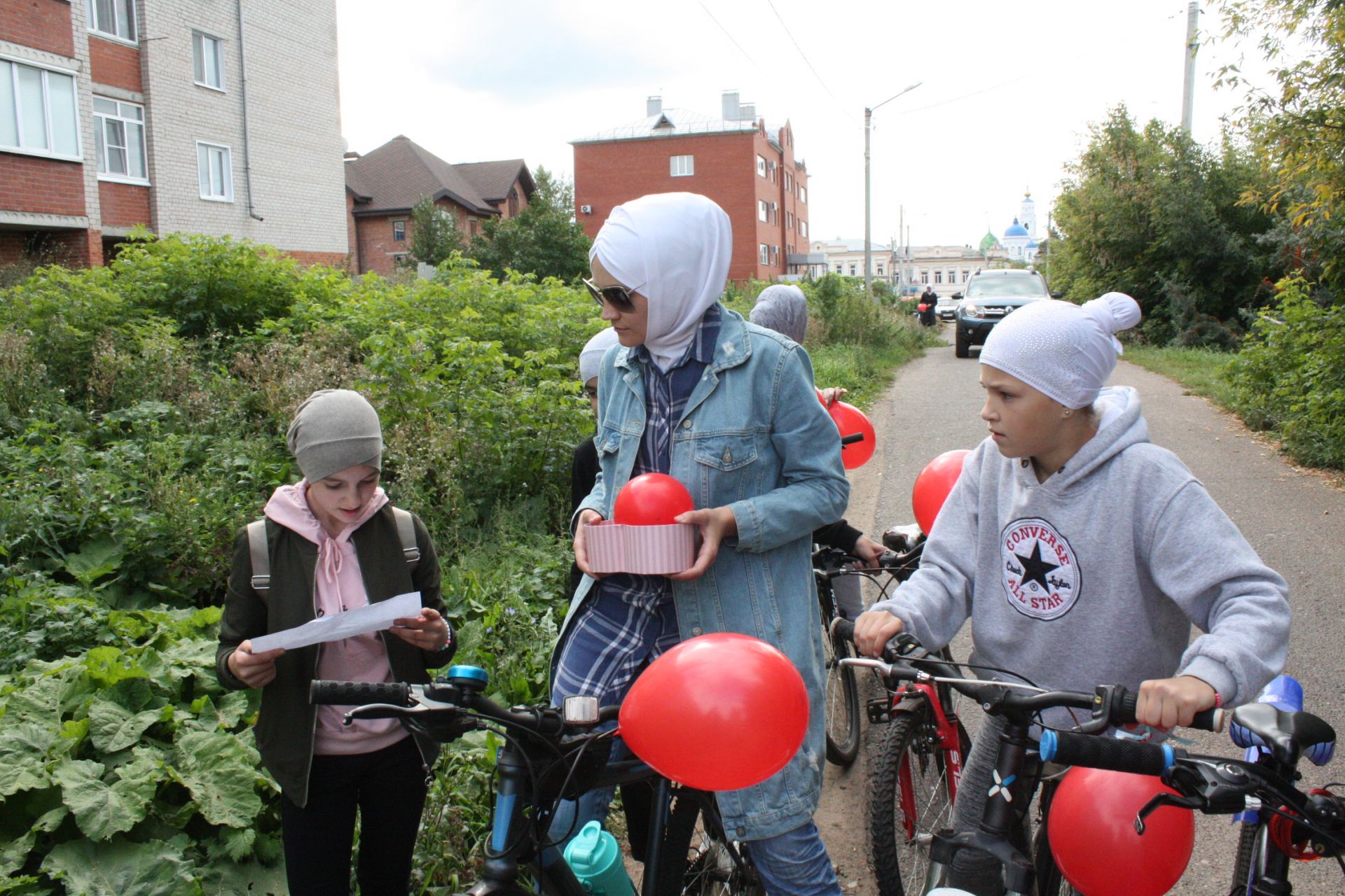 Осенний велоквест: чистопольские мусульманки выступили за активный образ жизни