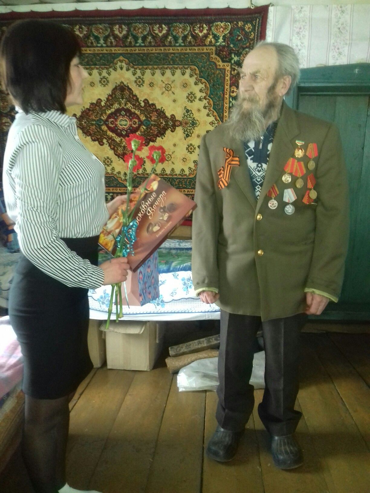 В селах Чистопольского района поздравляли ветеранов