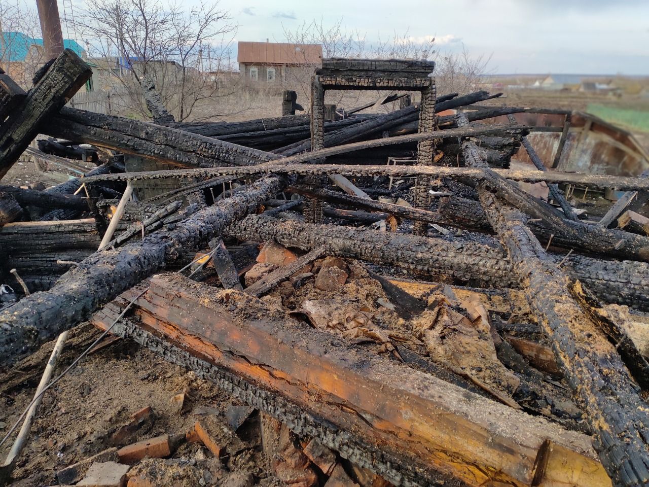 В селе Красный Яр Чистопольского района сгорел жилой дом