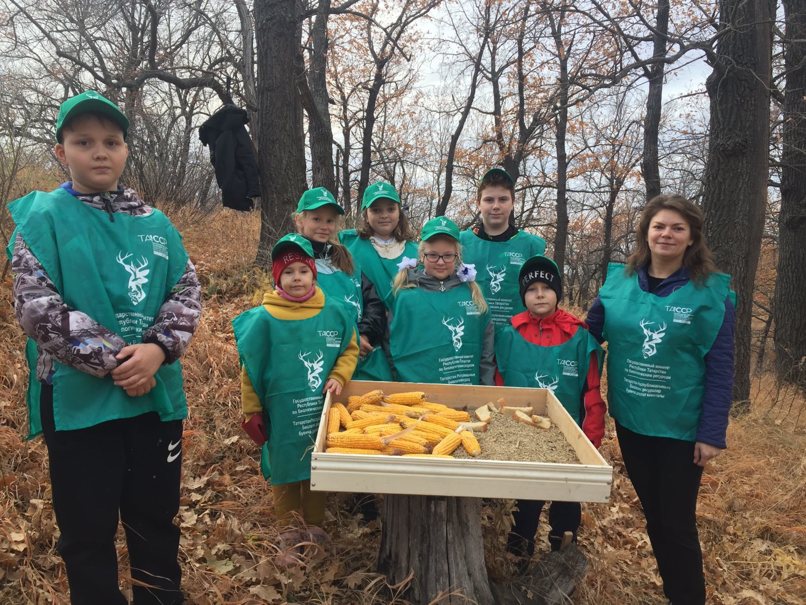 Чистопольские школьники разложили корма для диких животных и птиц