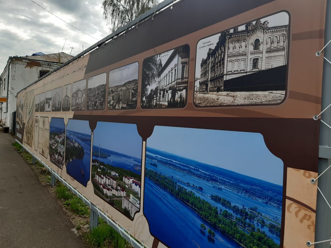 В центре Чистополя установили новые баннеры с видами города