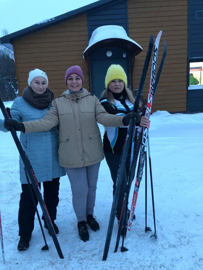 Сотрудники Чистопольской ЦРБ сдали нормативы ГТО по бегу на лыжах