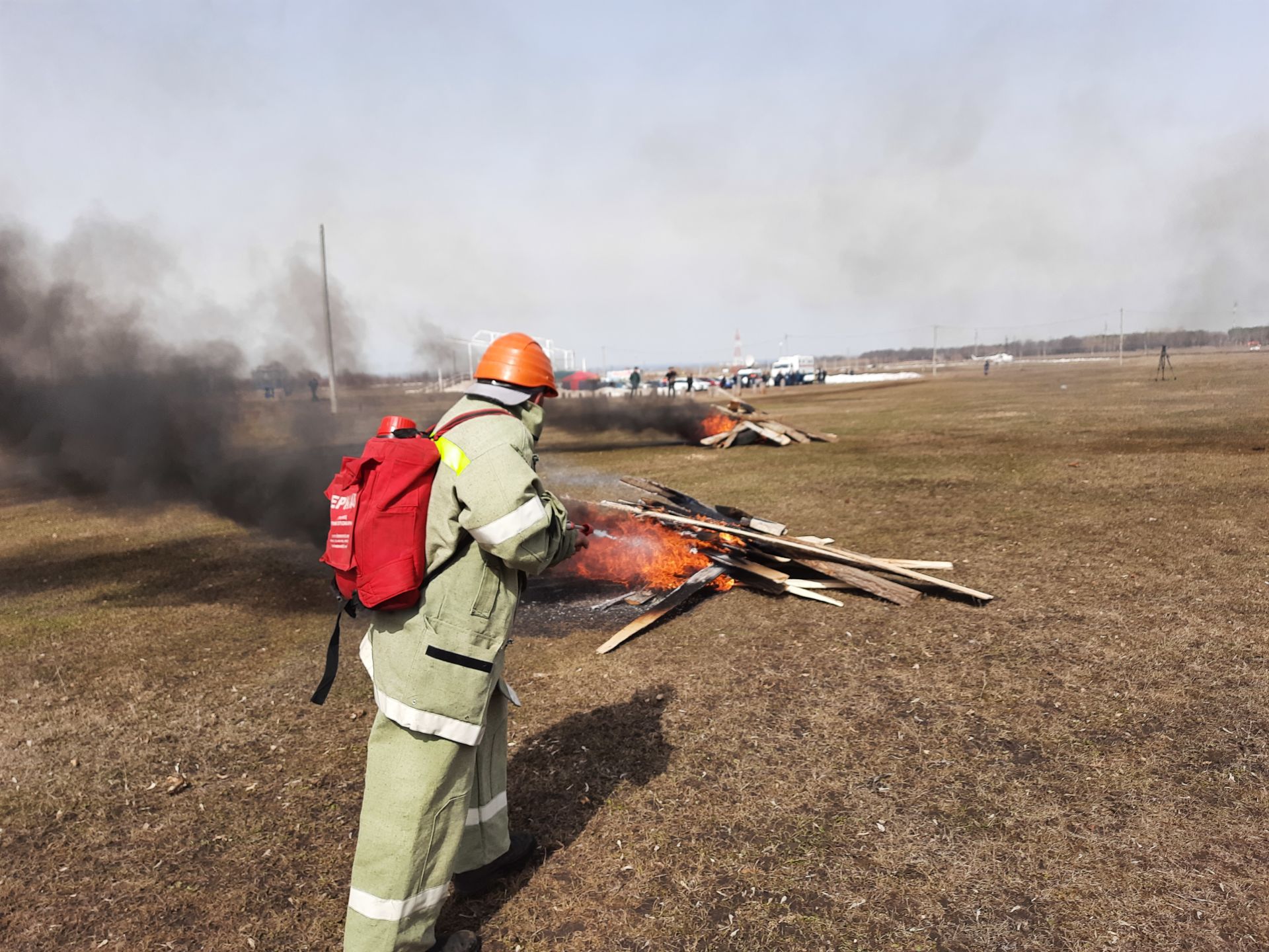 В Чистопольском районе в масштабных учениях была задействована авиация и экстренные службы