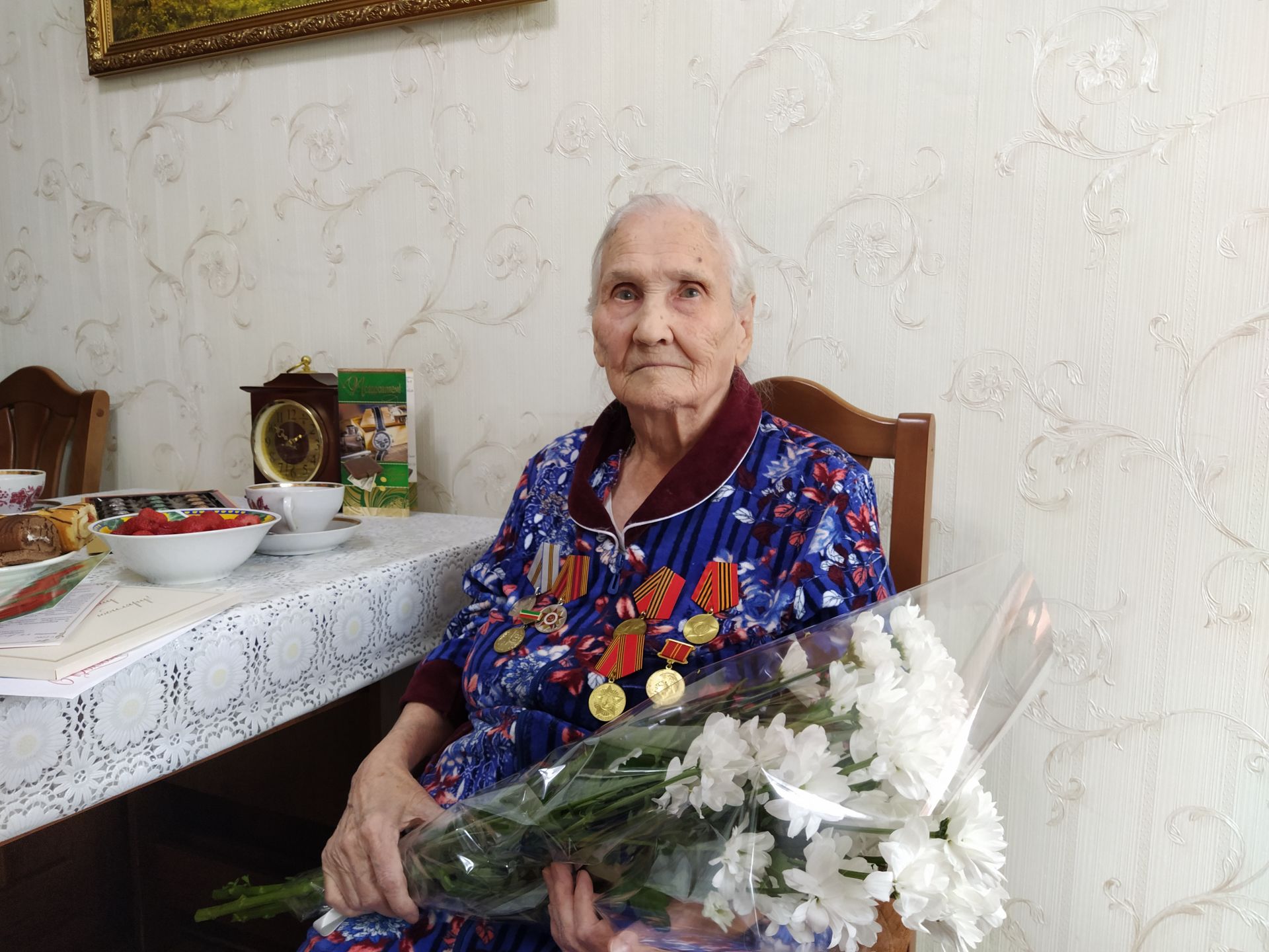 В Чистополе труженица тыла отметила свое 100-летие
