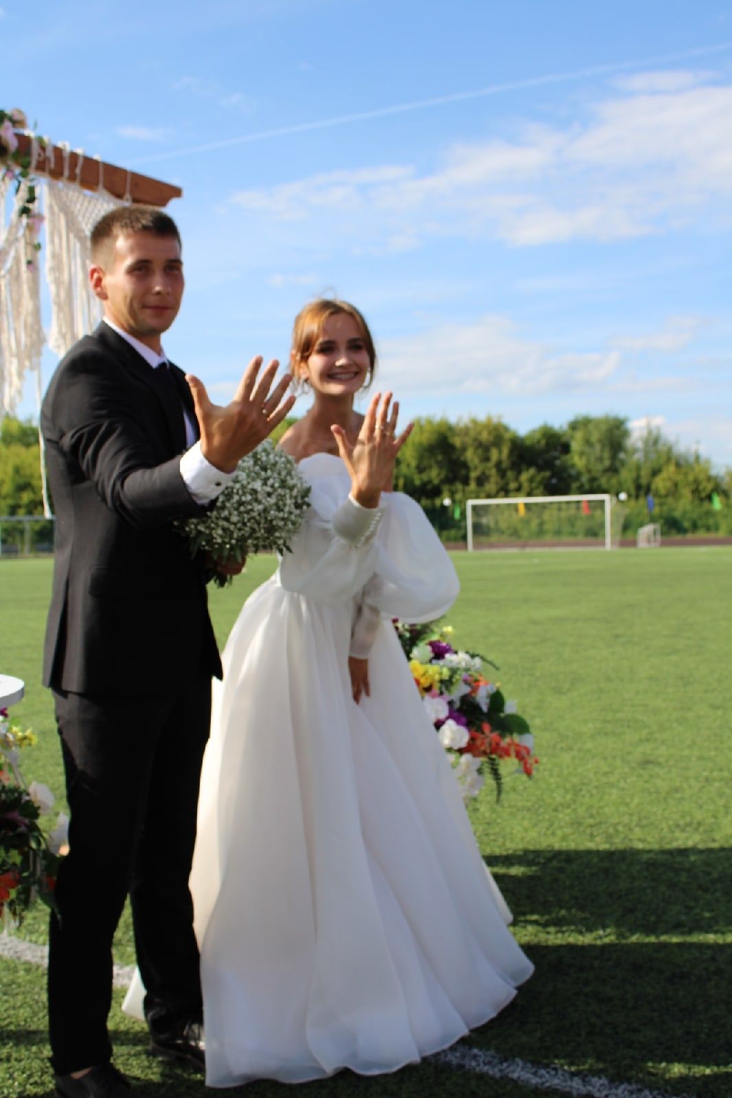 В Чистополе прошла необычная свадьба на стадионе «Татнефть Олимп»