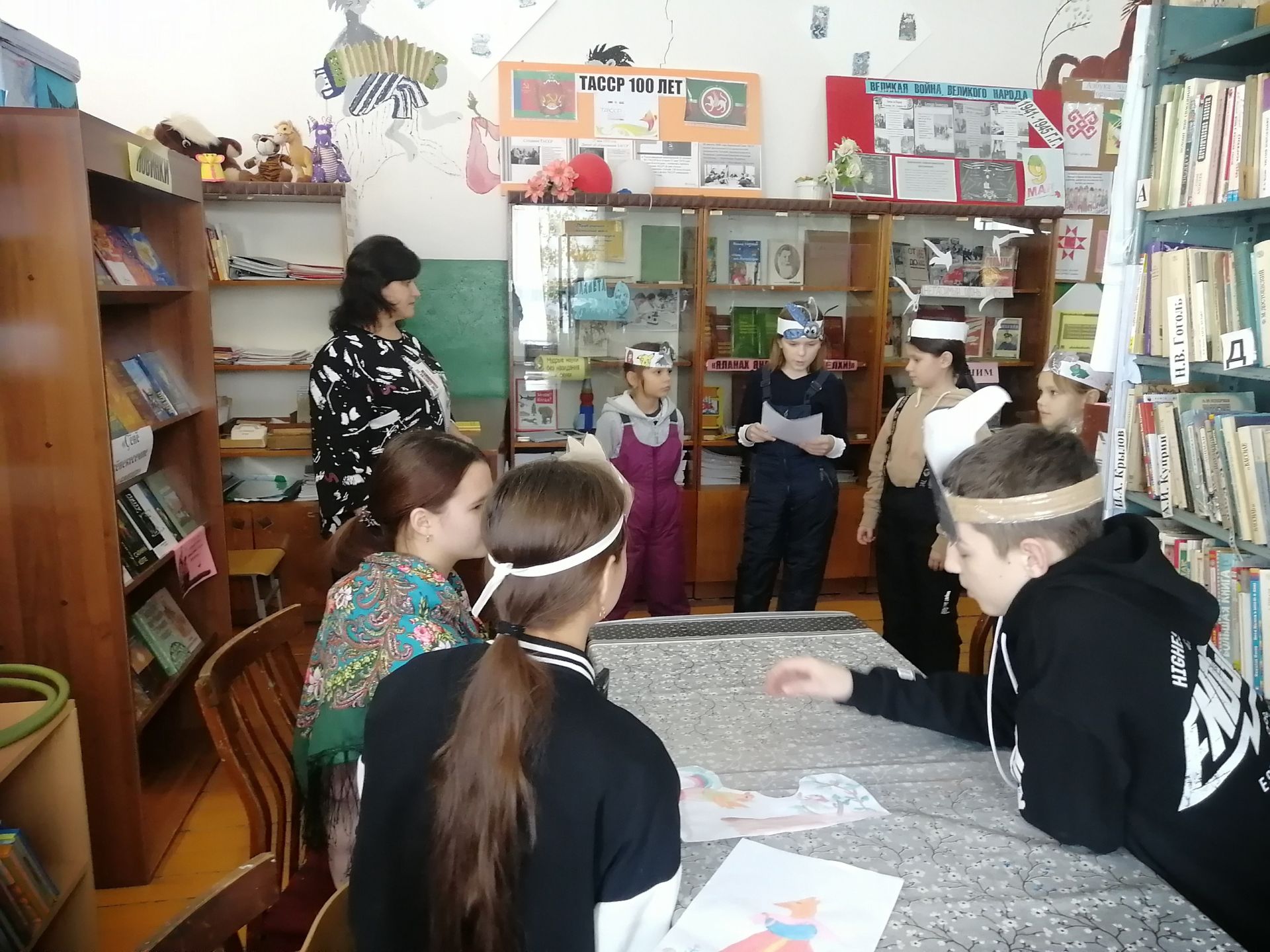 Для ребят чистопольского села прошел литературный час «В гостях у Крылова»