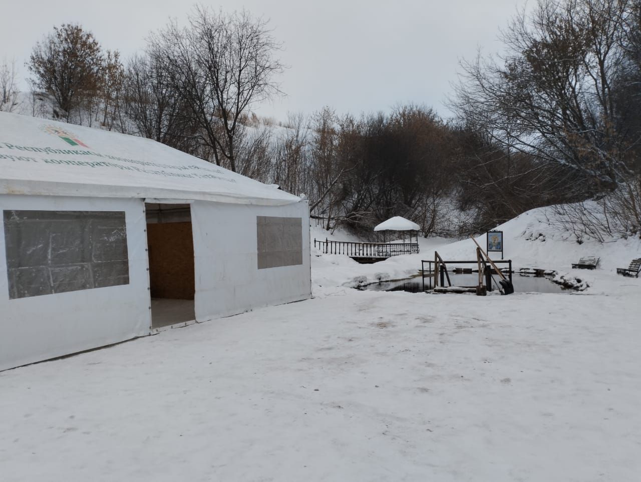 В селе Чистопольского района готовятся к Крещенским купаниям