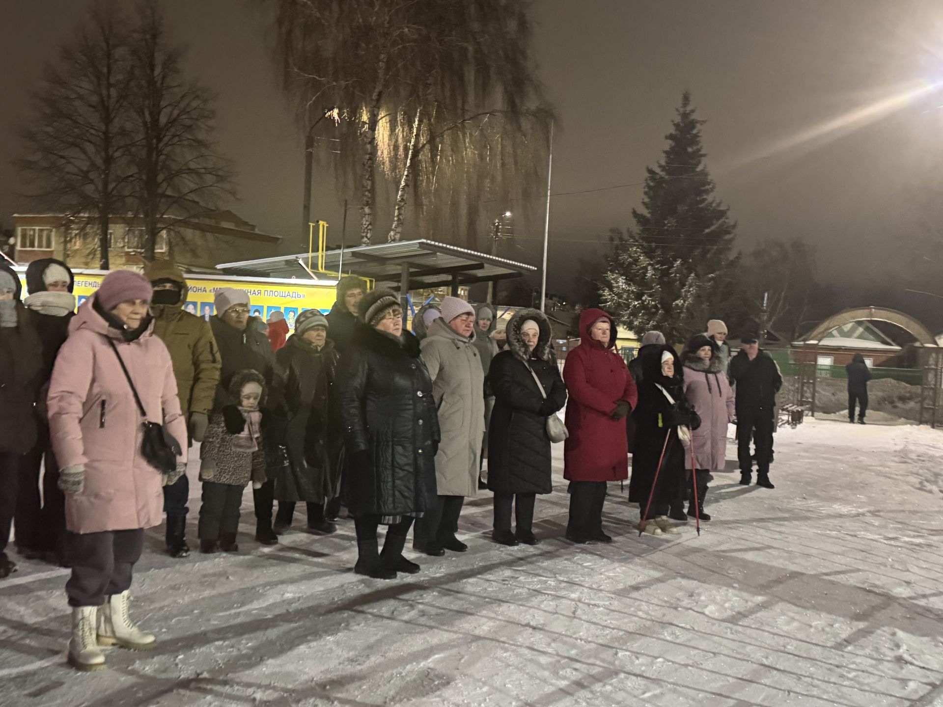 В микрорайоне «Мельничная площадь» зажгли главную новогоднюю ёлку