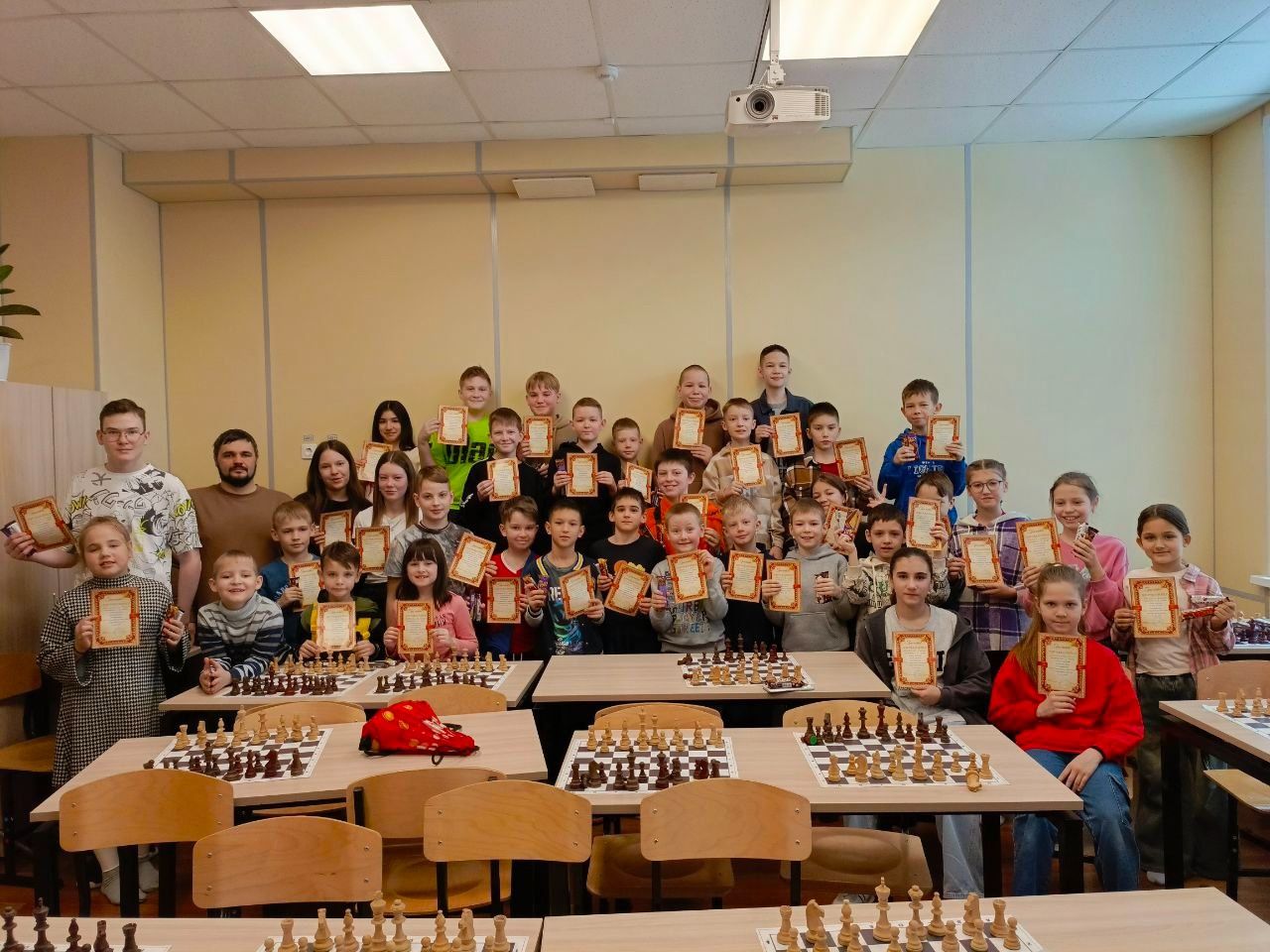 В Чистополе 48 юных шахматистов приняли участие в блиц-турнире