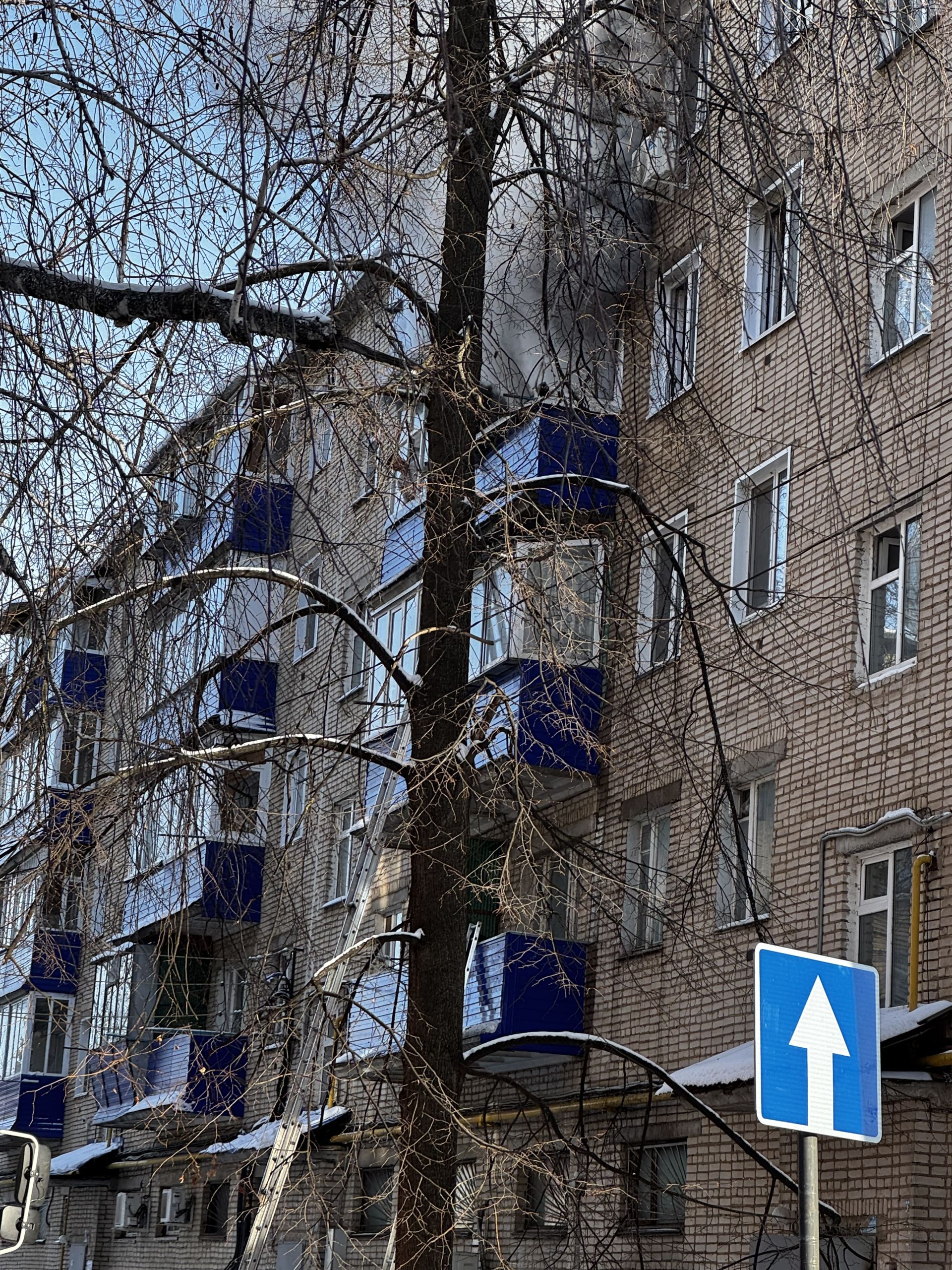 Пожар в Чистополе: эвакуированы мать и ребенок