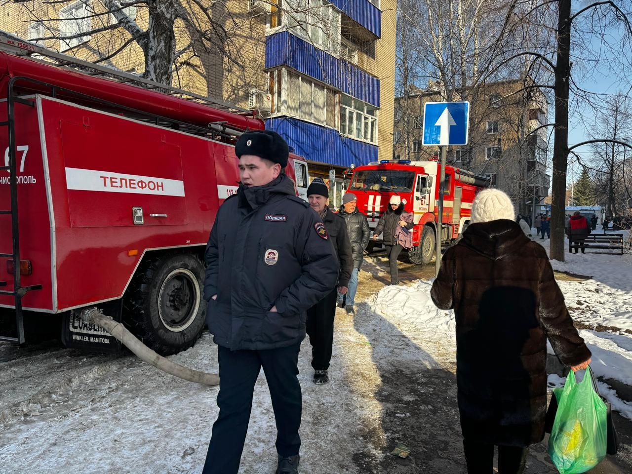 Пожар в Чистополе: эвакуированы мать и ребенок