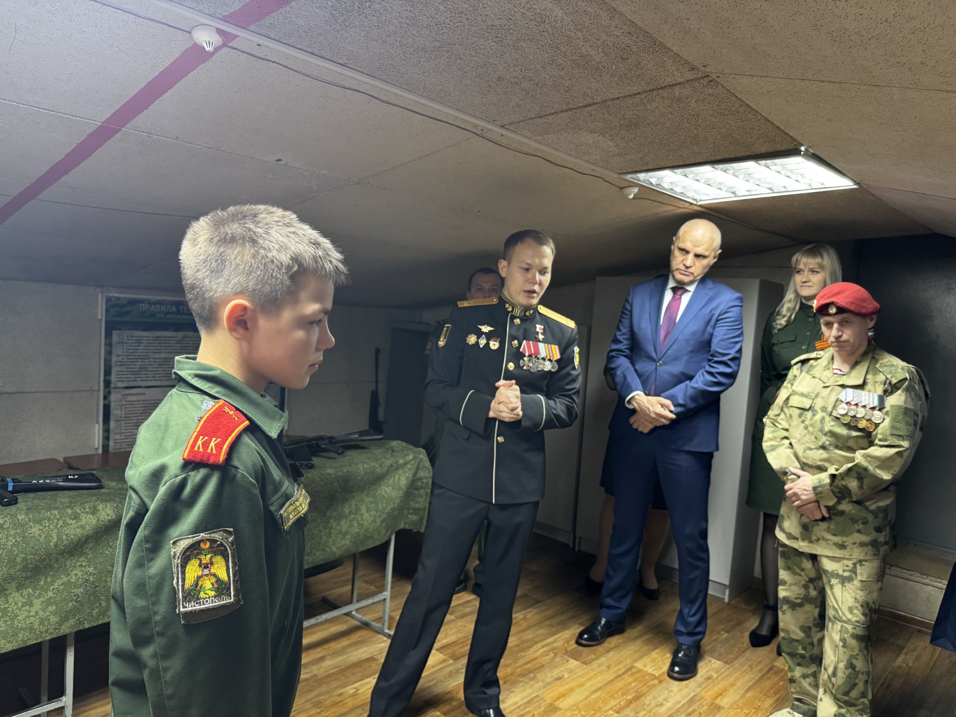 В Чистопольской кадетской школе-интернате прошла встреча с Героем России Иваном Жарским