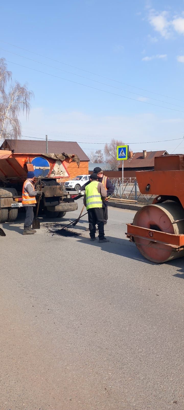 В Чистополе ямочный ремонт в самом разгаре