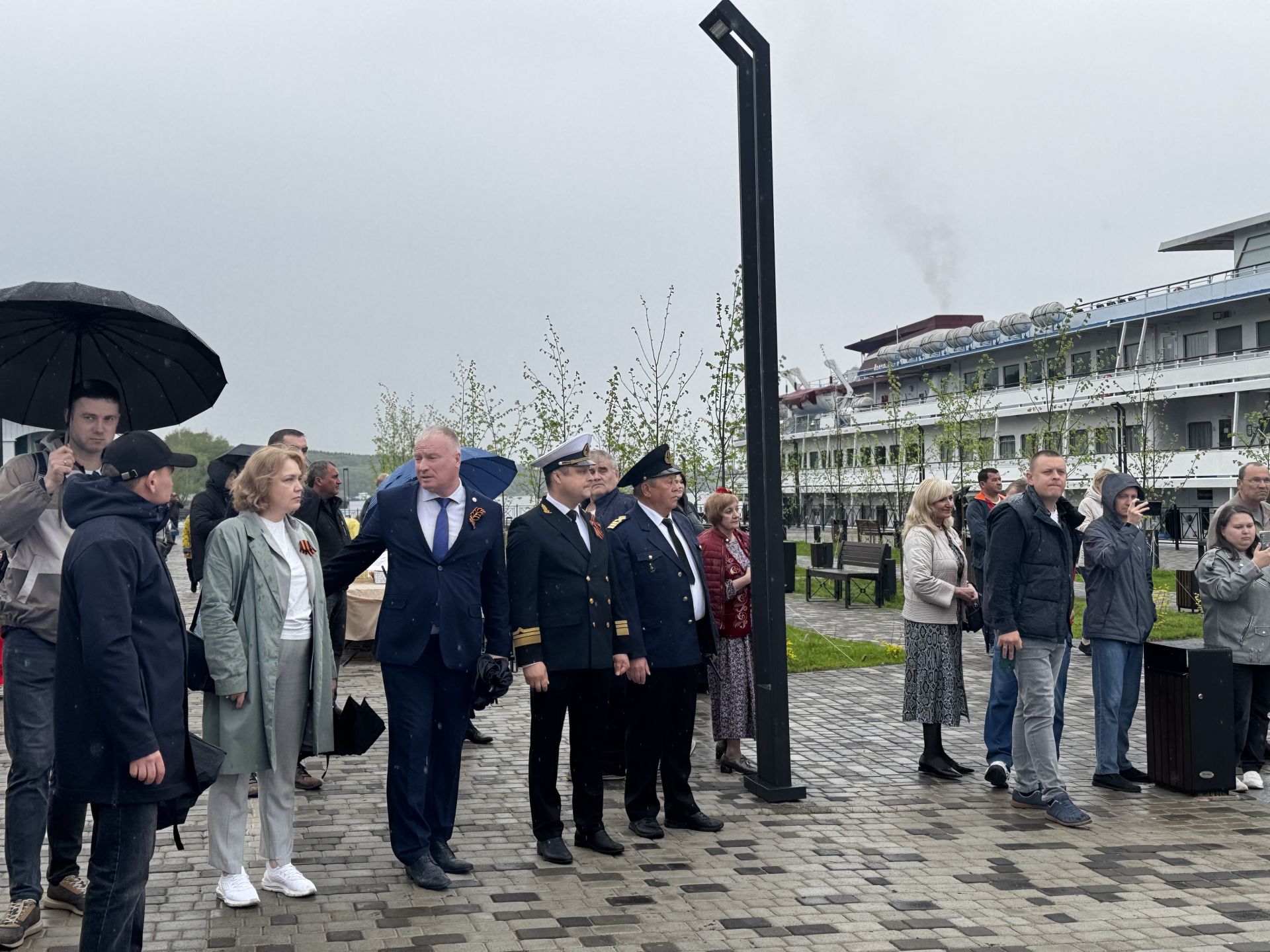 К новой пристани в Чистополе причалил первый теплоход с туристами