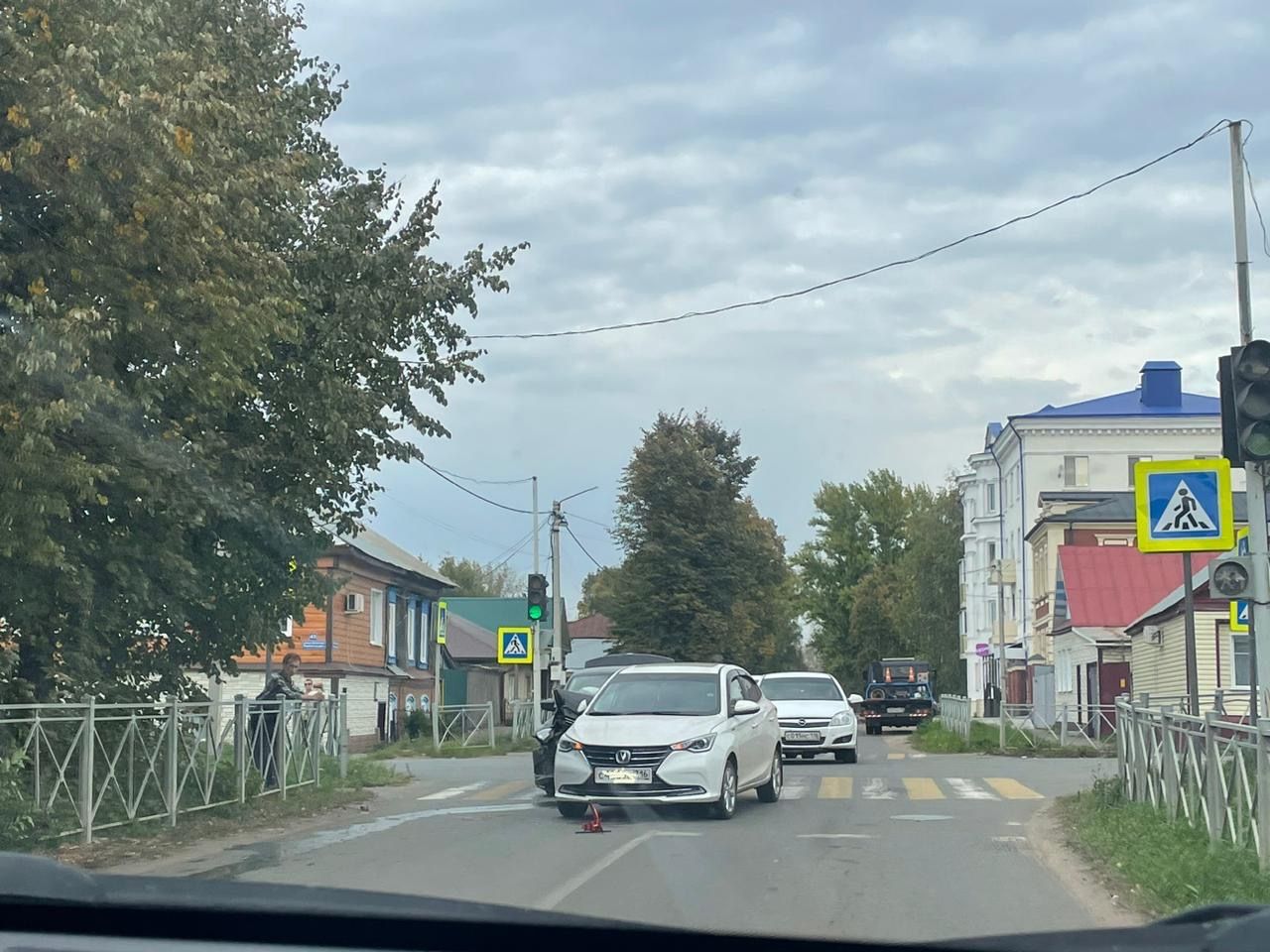 В Чистополе столкнулись две иномарки
