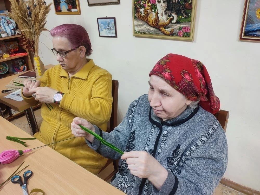 В чистопольском доме-интернате расцвели тюльпаны в преддверии 8 Марта