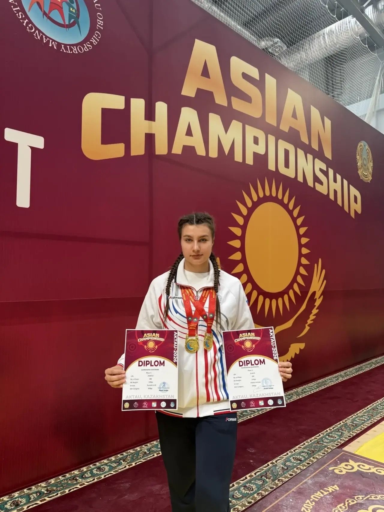 Выпускница чистопольской спортшколы завоевала золото на Чемпионате Азии по гиревому спорту