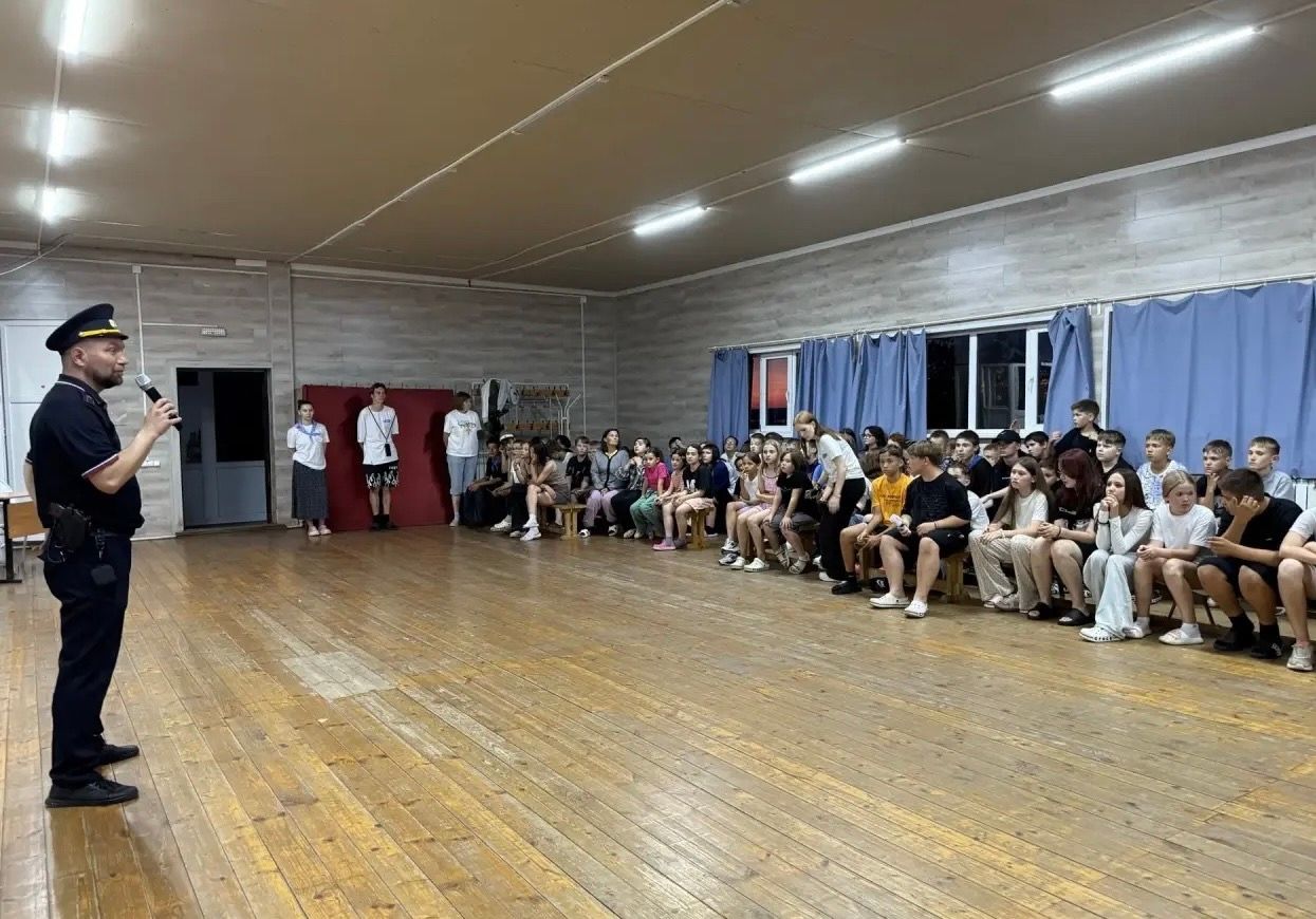 В детских лагерях Чистополя проходят уроки безопасности от полиции и общественников