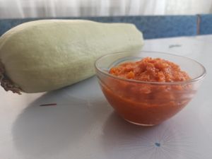 Кабачковая икра с майонезом и томатной пастой
