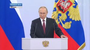 Владимир Путин вышел с обращением к россиянам о присоединении новых территорий РФ