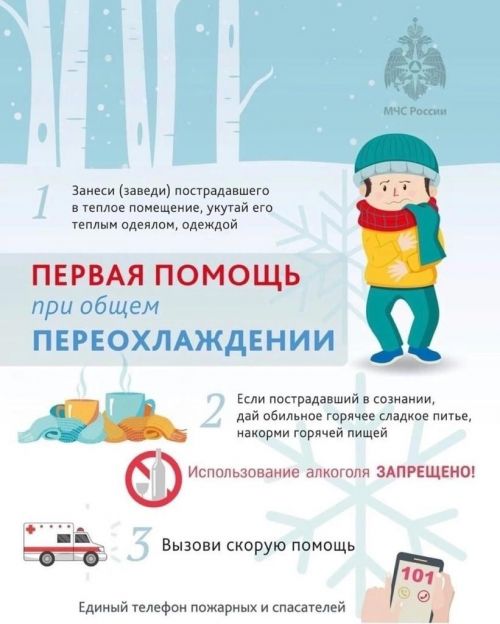 Одевайтесь теплее: первая помощь при общем переохлаждении