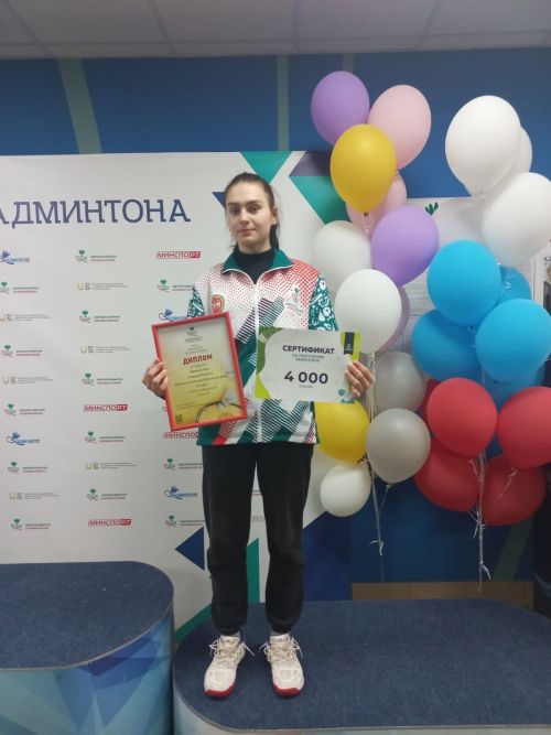 Чистопольская бадминтонистка успешно выступила в финальном этапе Личного кубка Республики Татарстан