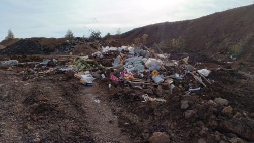 На окраине Чистополя обнаружена свалка строительных отходов