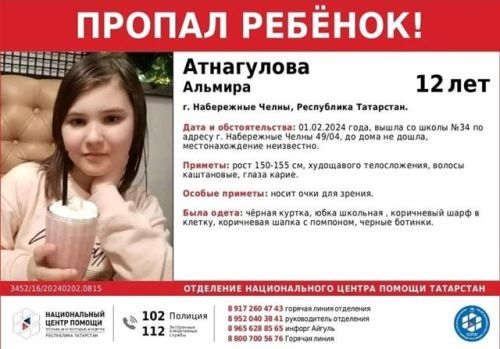 В Челнах пропала 12-летняя девочка