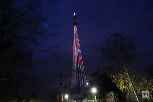 На казанской телебашне появится изображение звездного неба и Гагарина