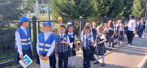 В Чистополе первоклассников посвятили в юные пешеходы