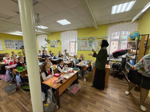 Сотрудники заказника «Чистые луга» провели урок для чистопольских гимназистов