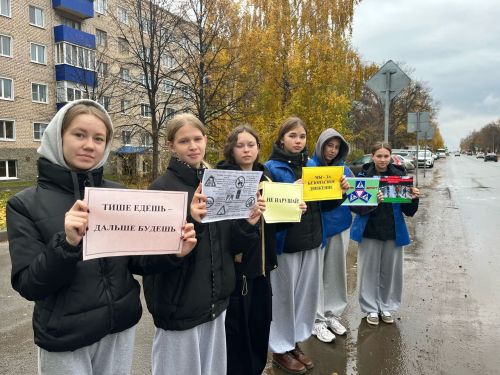 Молодежь Чистополя провела акцию «Водитель и пешеход»