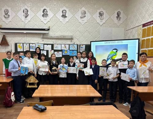Экологическая акция «Синичкин День» прошла в чистопольской школе