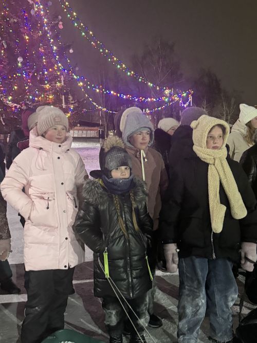 В микрорайоне «Мельничная площадь» зажгли главную новогоднюю ёлку