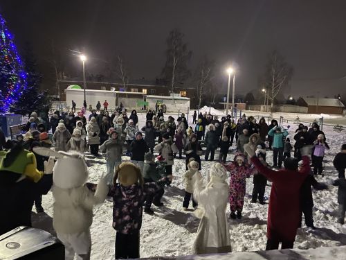 Открытие ëлки в микрорайоне мебельной фабрики отпраздновали на новом месте