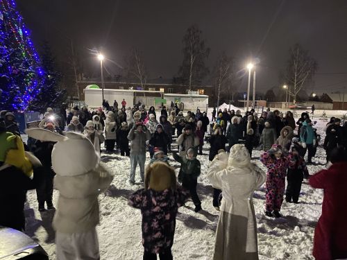 Открытие ëлки в микрорайоне мебельной фабрики отпраздновали на новом месте