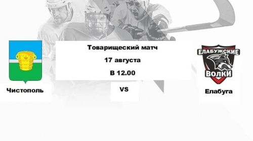 В Чистополе пройдет товарищеский хоккейный матч