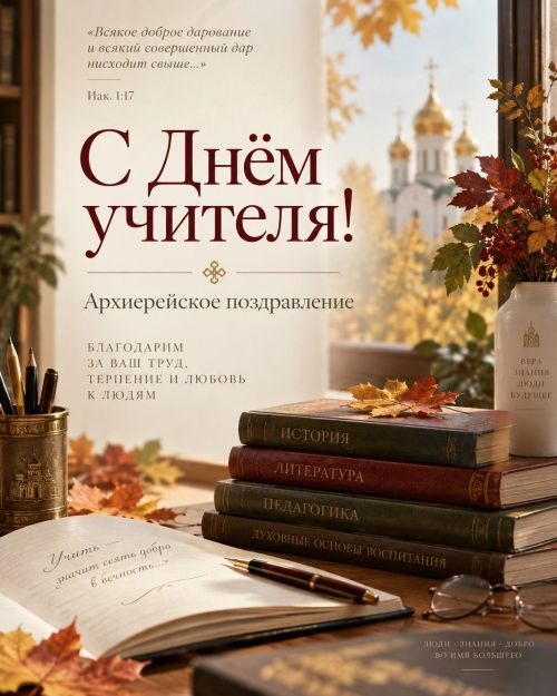 Епископ Филарет поздравляет с Днём учителя