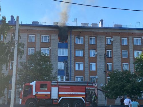 В Чистополе в многоквартирном доме произошел пожар