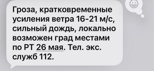 Жителей Татарстана предупредили о непогоде
