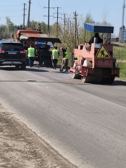 На дорогах Чистополя началась укладка нового асфальта