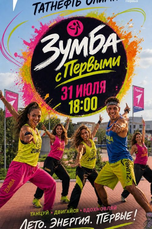 В Чистополе пройдёт «Зумба с Первыми»