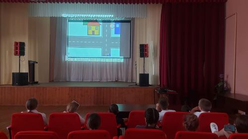В селе Чистопольского района детям напомнили о безопасности на дорогах