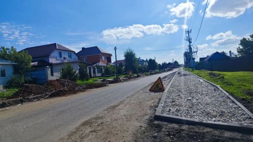 На улице Хмельницкого в Чистополе идёт капитальный ремонт дороги и прокладка водопровода