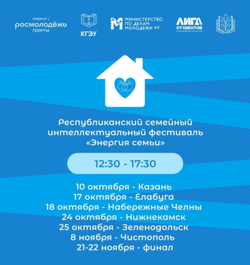Чистопольцев приглашают на республиканский семейный фестиваль «Энергия семьи»