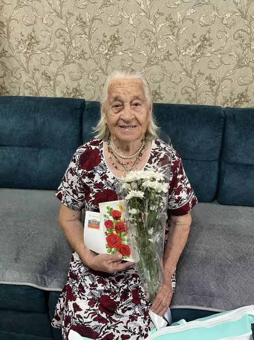 Тыл хезмәтчәне Мария Аркадиева 95 яшьлек юбилеен билгеләп үтте