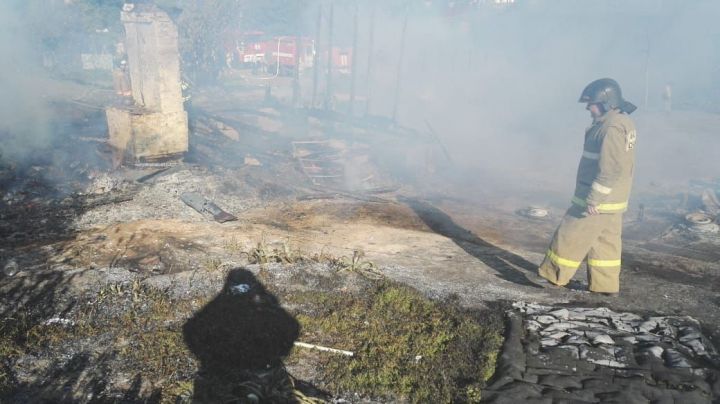 Девять домов в Татарстане могли сгореть, но пожарные их отстояли