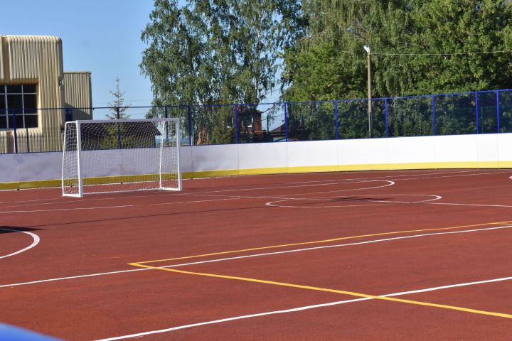 Футбол, баскетбол и хоккей в одном месте! В Чистополе открылась универсальная спортивная площадка (фоторепортаж)