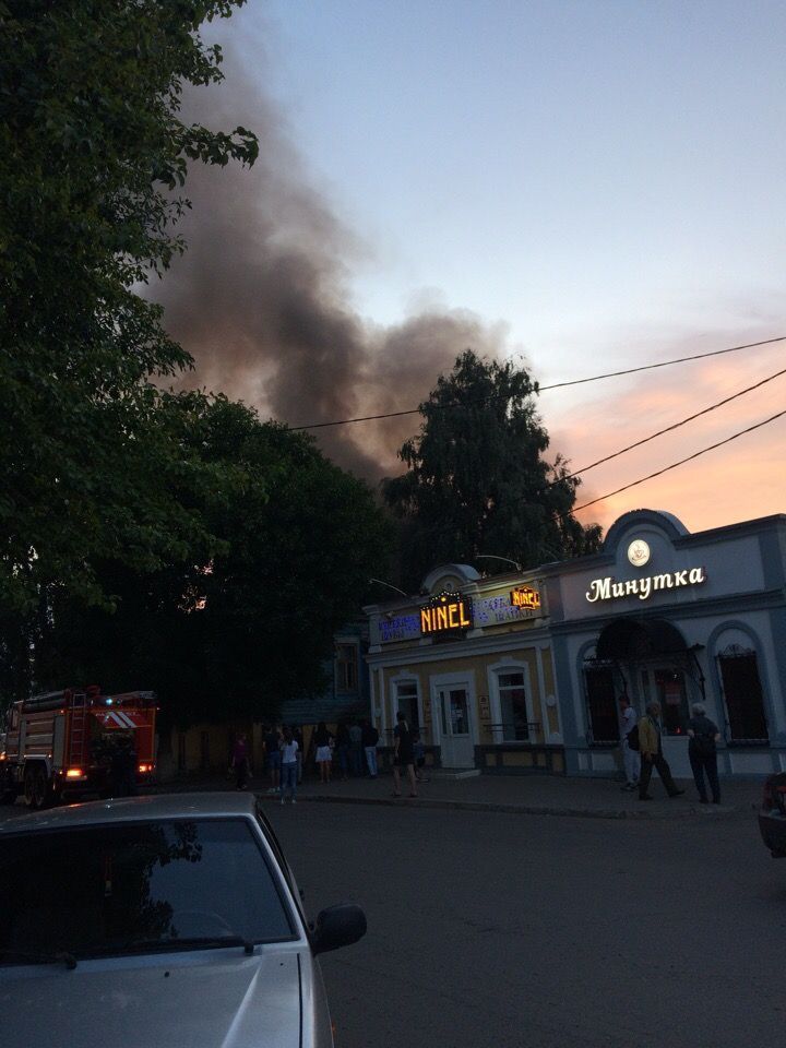 В центре Чистополя полыхал огонь!